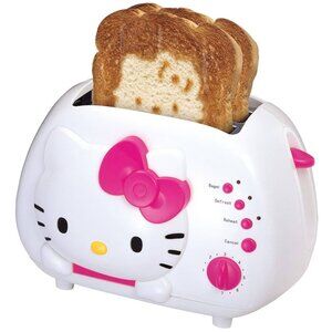 Hello Kitty Toaster - Tested & Works! Cute Sanrio Appliance Prints Hello Kitty